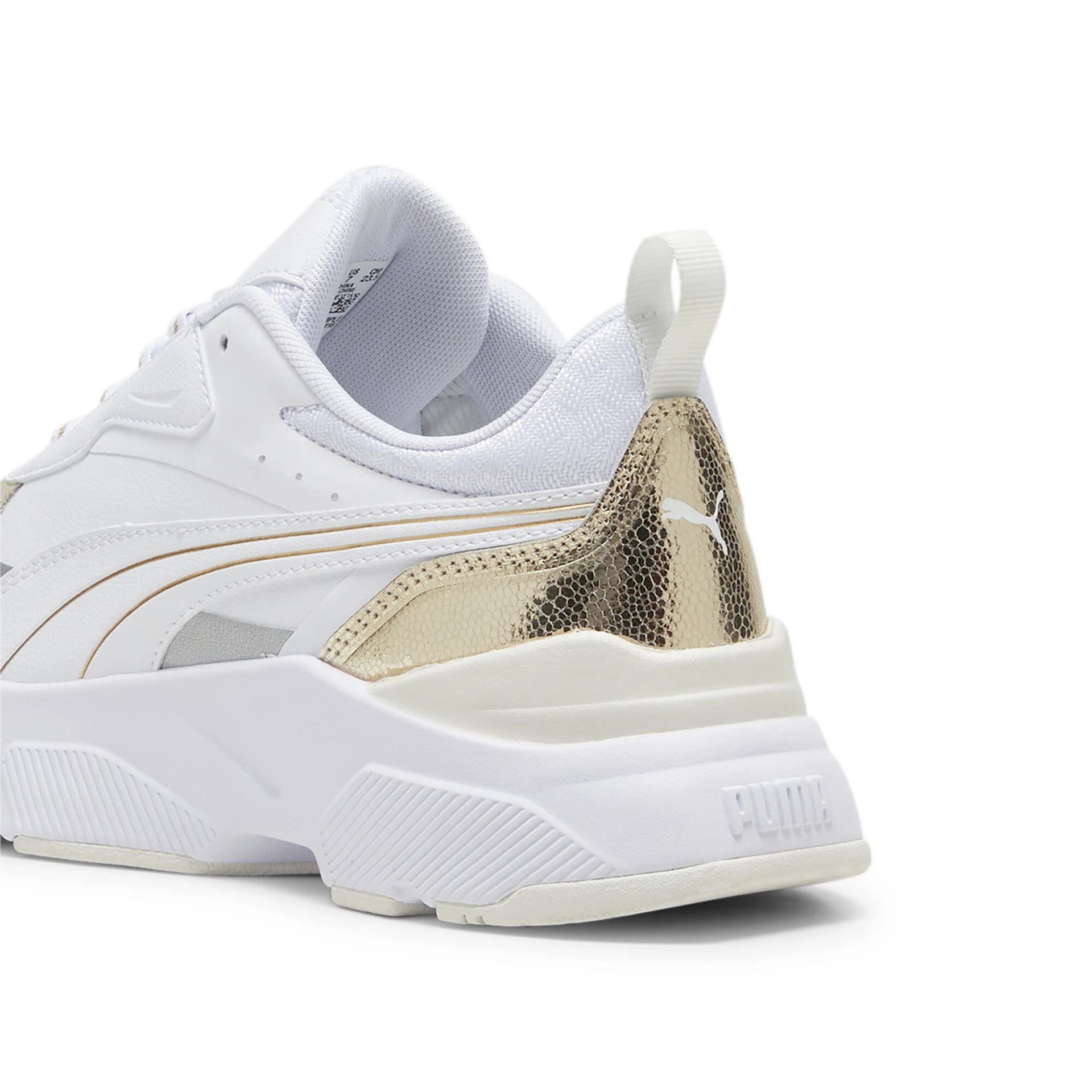 PUMA Cassia_Metallic_Shine 395267 001 PUMA WHITE-PUMA GOLD-PUMA