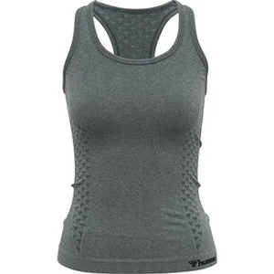 HUMMEL Damen_Shirt_hmlCI_SEAMLESS_TOP 210495 6778 DARKEST SPRUCE MELANGE