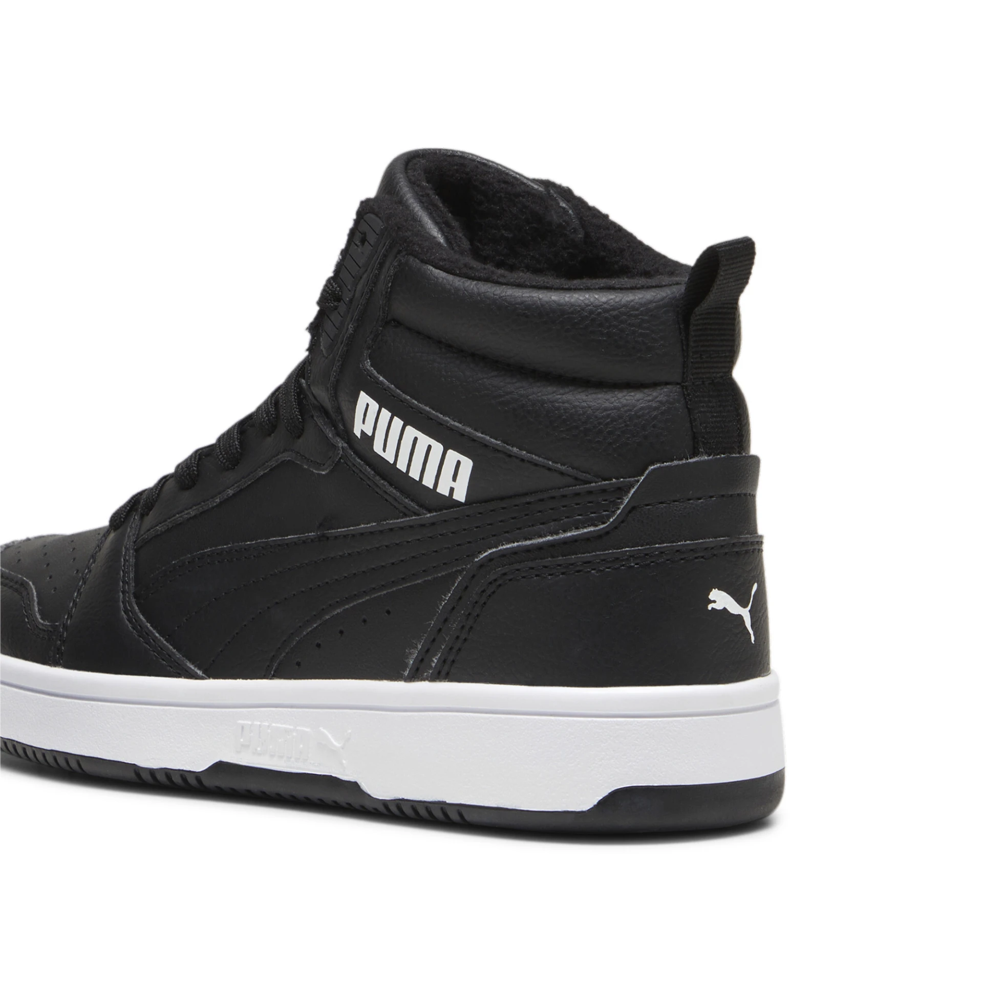 PUMA Puma_Rebound_V6_Mid_WTR_Jr 394685 001 PUMA Black-PUMA White