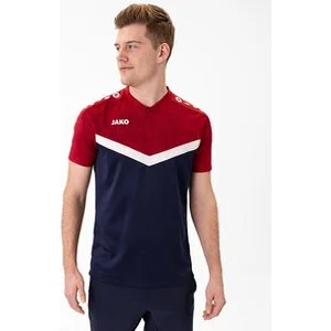 JAKO Herren Polo Polo Iconic JAKO Herren_Polo_Polo_Iconic A4T024HR6324 901 marine/chili rot