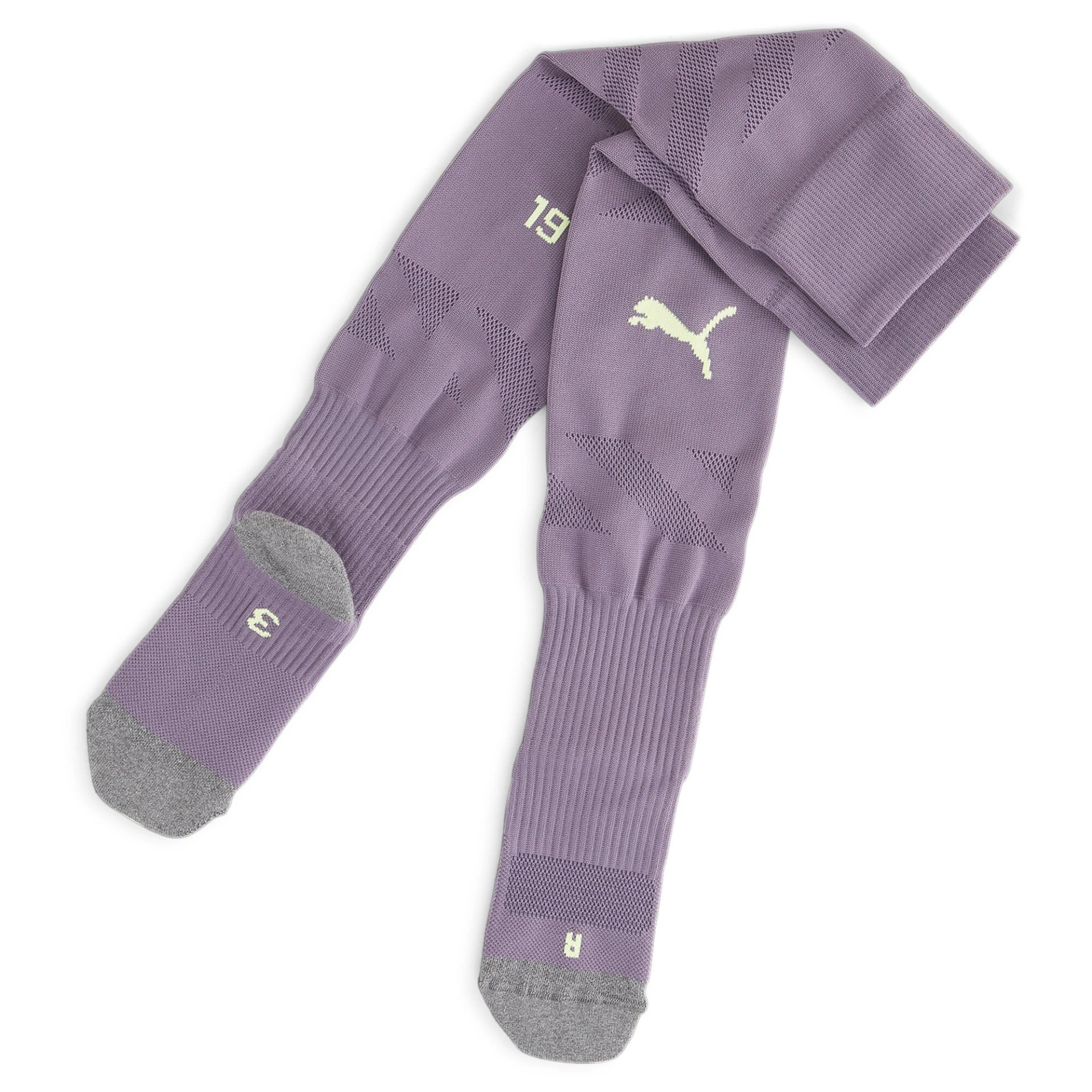 PUMA Team_BVB_GK_Replica_Socks 773316 005 PURPLE CHARCOAL-FAST YELLO