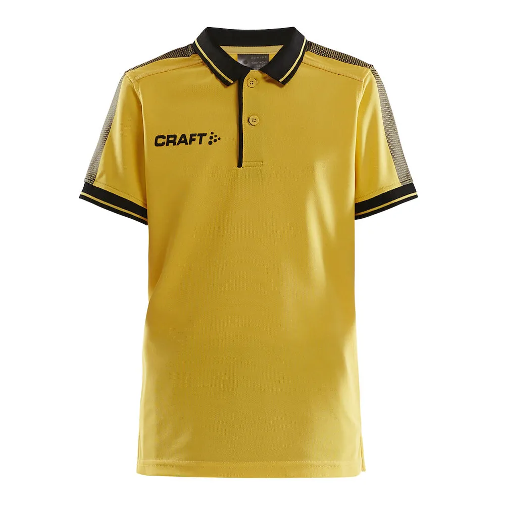 CRAFT Pro_Control_Poloshirt_Jr 1906736 552999 YELLOW/BLACK