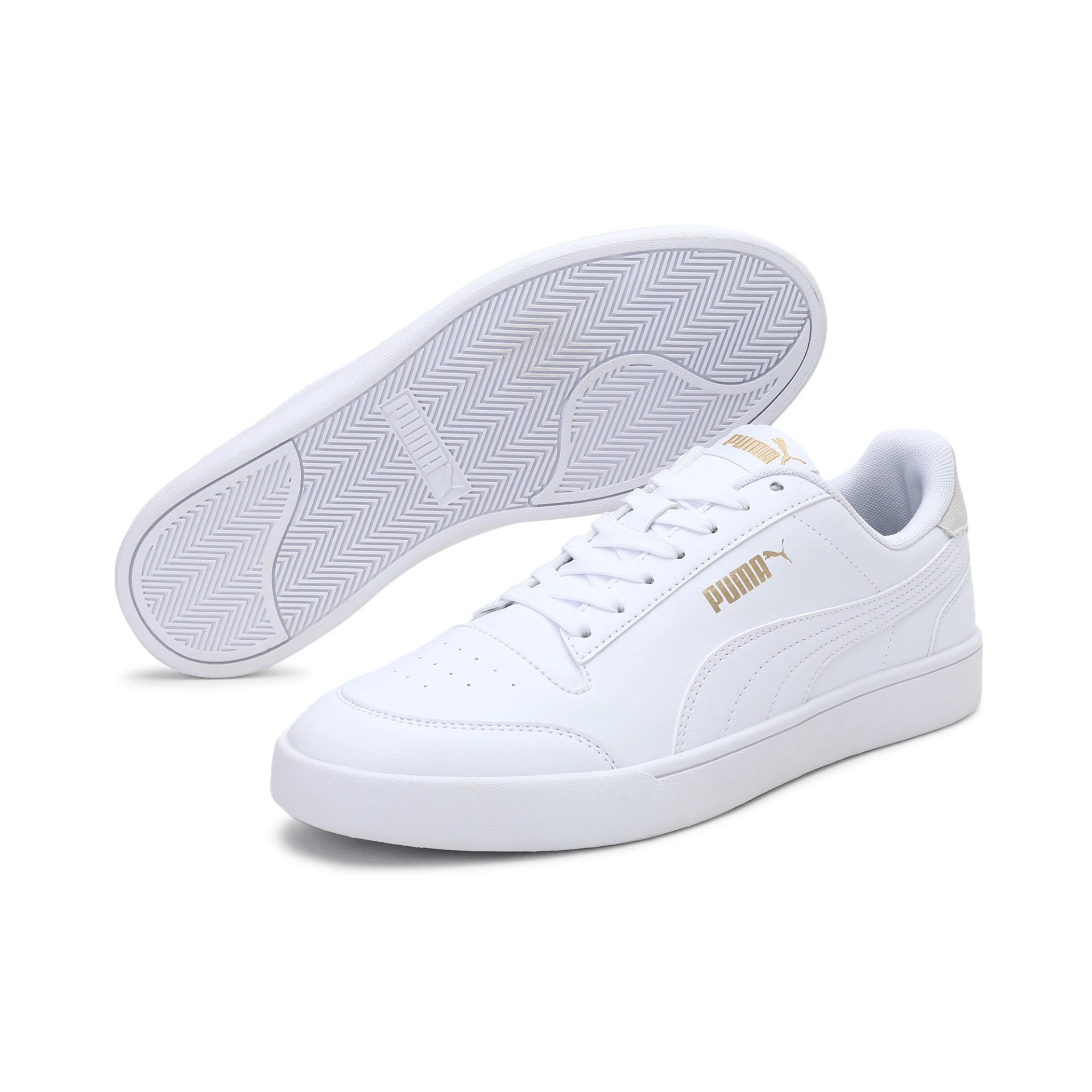 PUMA Herren_FreizeitschuheShuffle 309668 008 PUMA WHITE-PUMA WHITE-PUMA