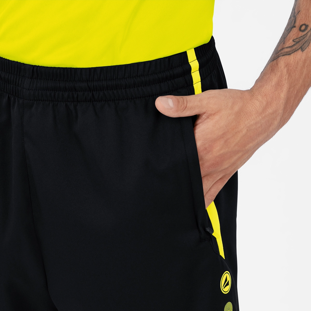 JAKO Kinder_Short_Competition_20 6218K 33 schwarz/neongelb