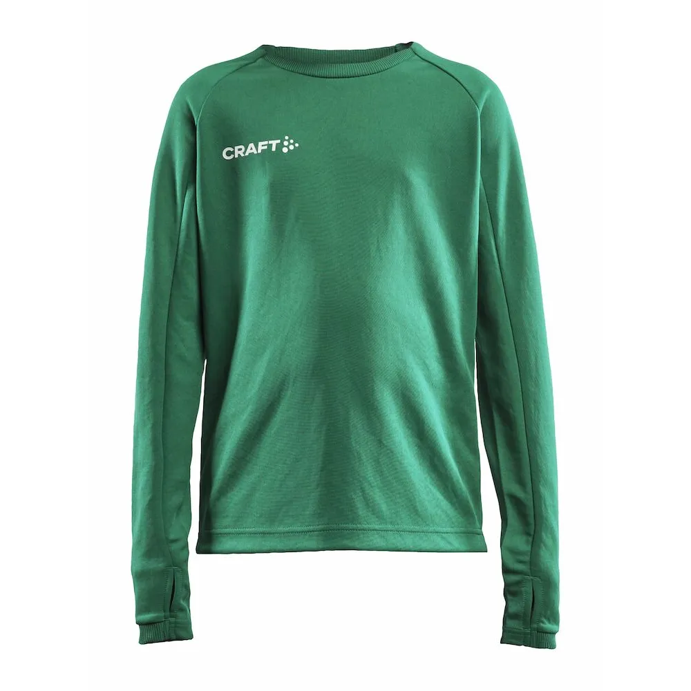 CRAFT Evolve_Crew_Neck_JR 1910162 651000 TEAM GREEN