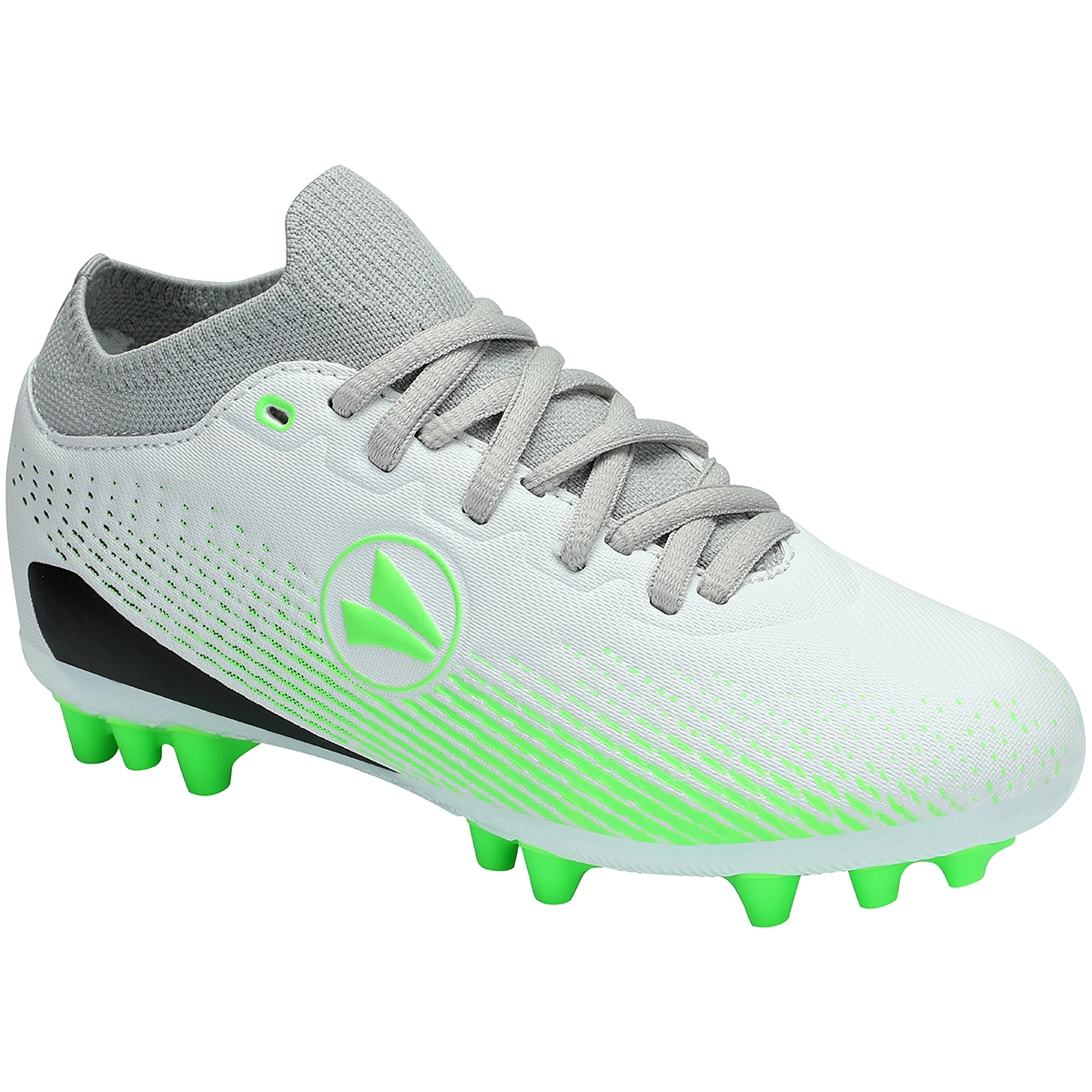 JAKO Fussballschuh_Lightning_Sock_AG_Junior 5516K 023 weiß/neongrün