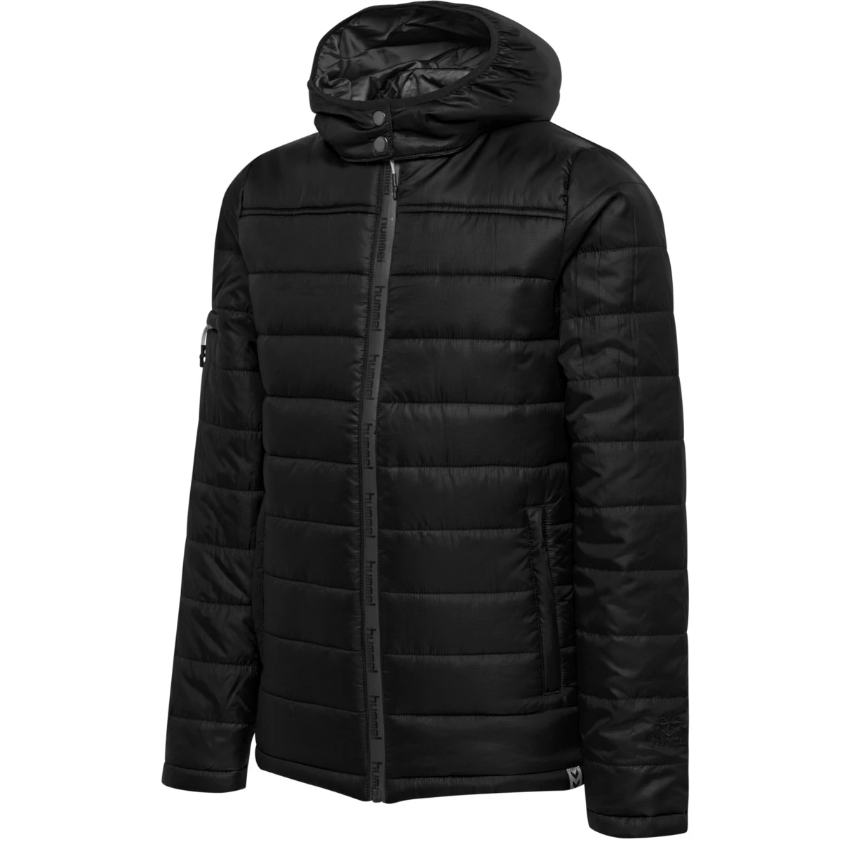 HUMMEL hmlNORTH_QUILTED_HOOD_JACKET_KIDS 206695 1006 BLACK/ASPHALT