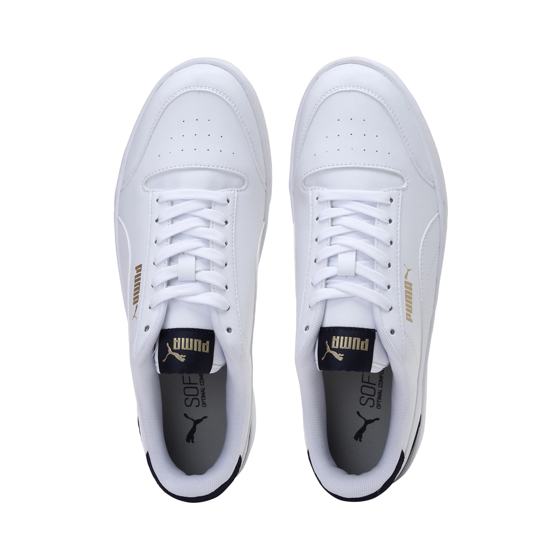 PUMA Herren_FreizeitschuheShuffle 309668 005 PUMA WHITE-PUMA WHITE-PEAC