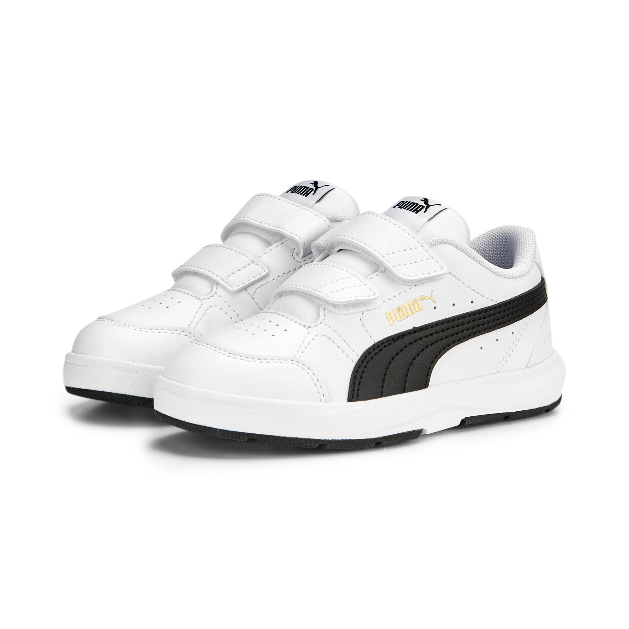 PUMA Puma_Evolve_Court_V_PS 389145 001 PUMA WHITE-PUMA BLACK-PUMA