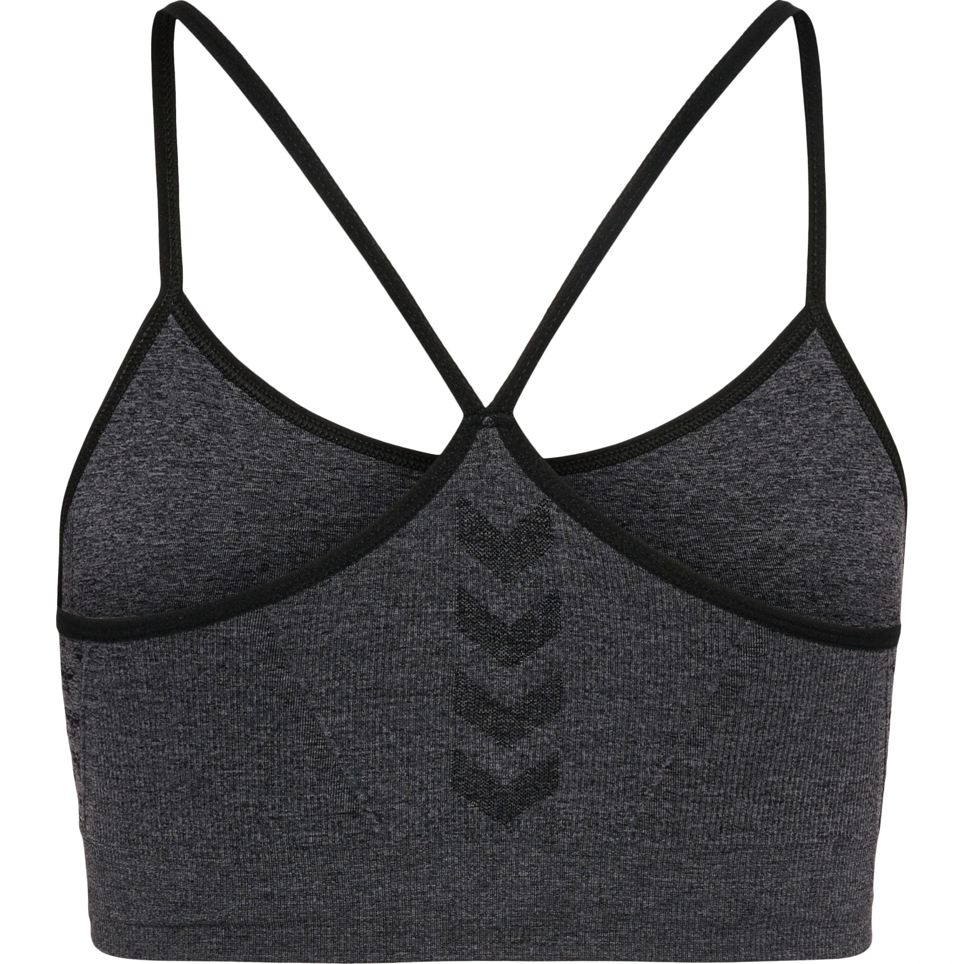 HUMMEL hmlCI_SEAMLESS_SCRUNCH_SPORTS_BRA 219063 2508 BLACK MELANGE
