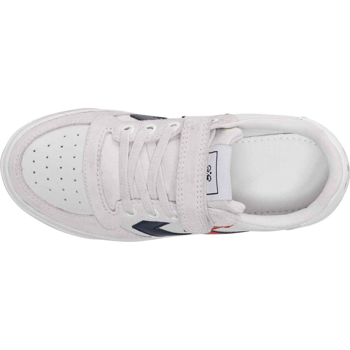 HUMMEL SLIMMER_STADIL_LEATHER_LOW_JR 204495 9001 WHITE