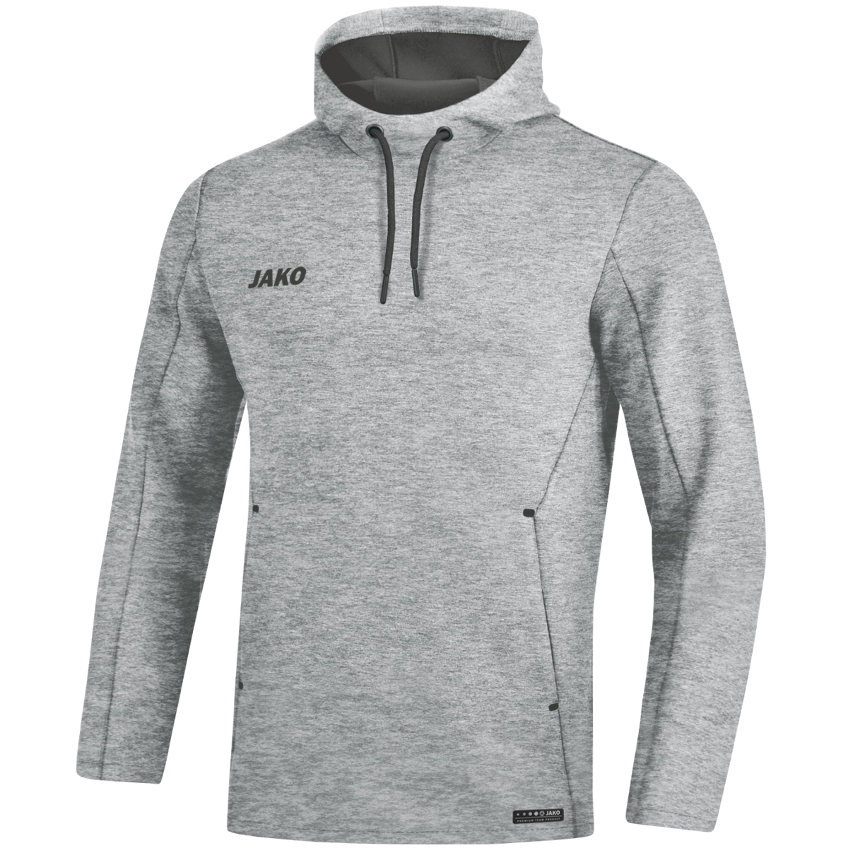 JAKO Herren_Kapuzensweat_Premium_Basics 6729 40 hellgrau meliert