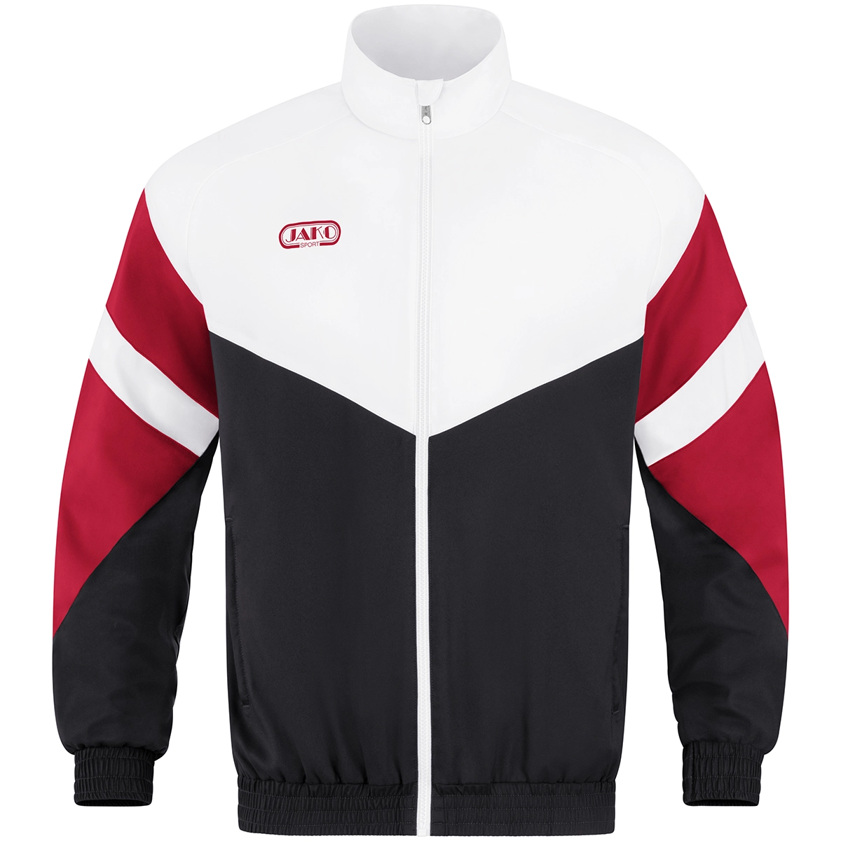 JAKO Freizeitjacke_Retro 9811 816 schwarz/weiß/rot