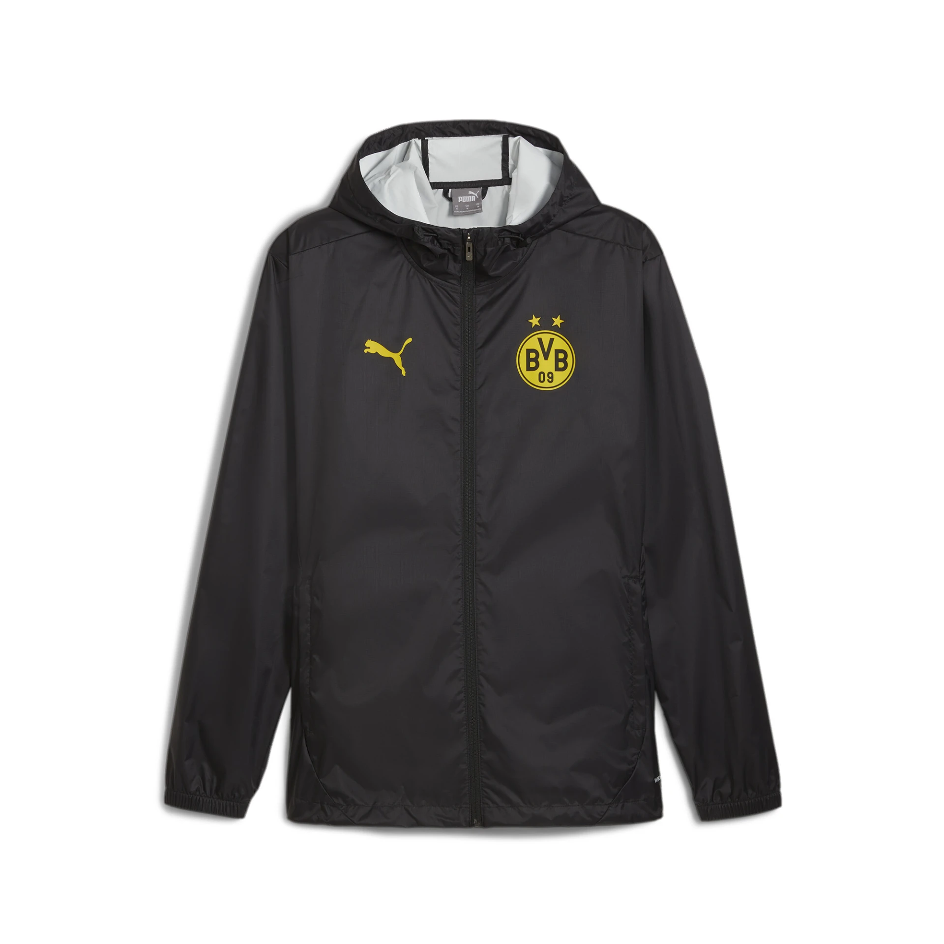 PUMA BVB_Training_All_Weather_Jacket 777621 002 PUMA Black-Faster Yellow