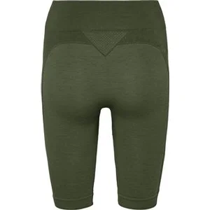 HUMMEL Damen_Tight_hmlCLEA_SEAMLESS_CYCLING_SHORTS 211761 6159 CLIMBING IVY/BEETLE MELAN