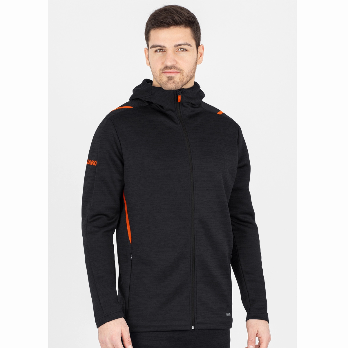506 schwarz meliert/neonorange