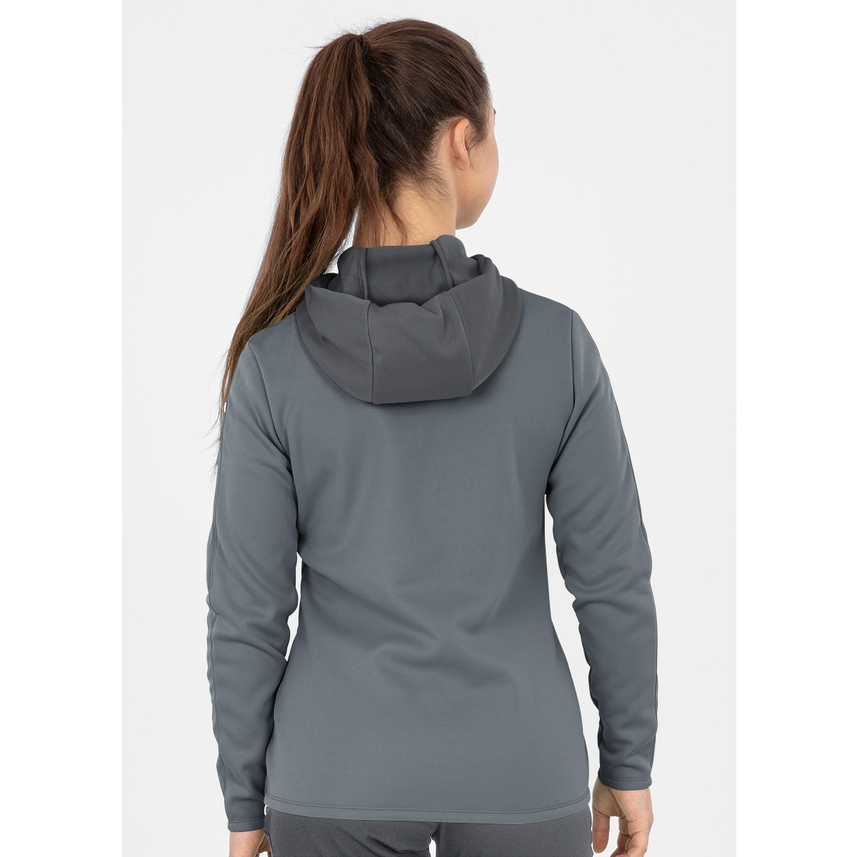 JAKO Kapuzenjacke_Champ_20 6820D 40 steingrau/anthra light