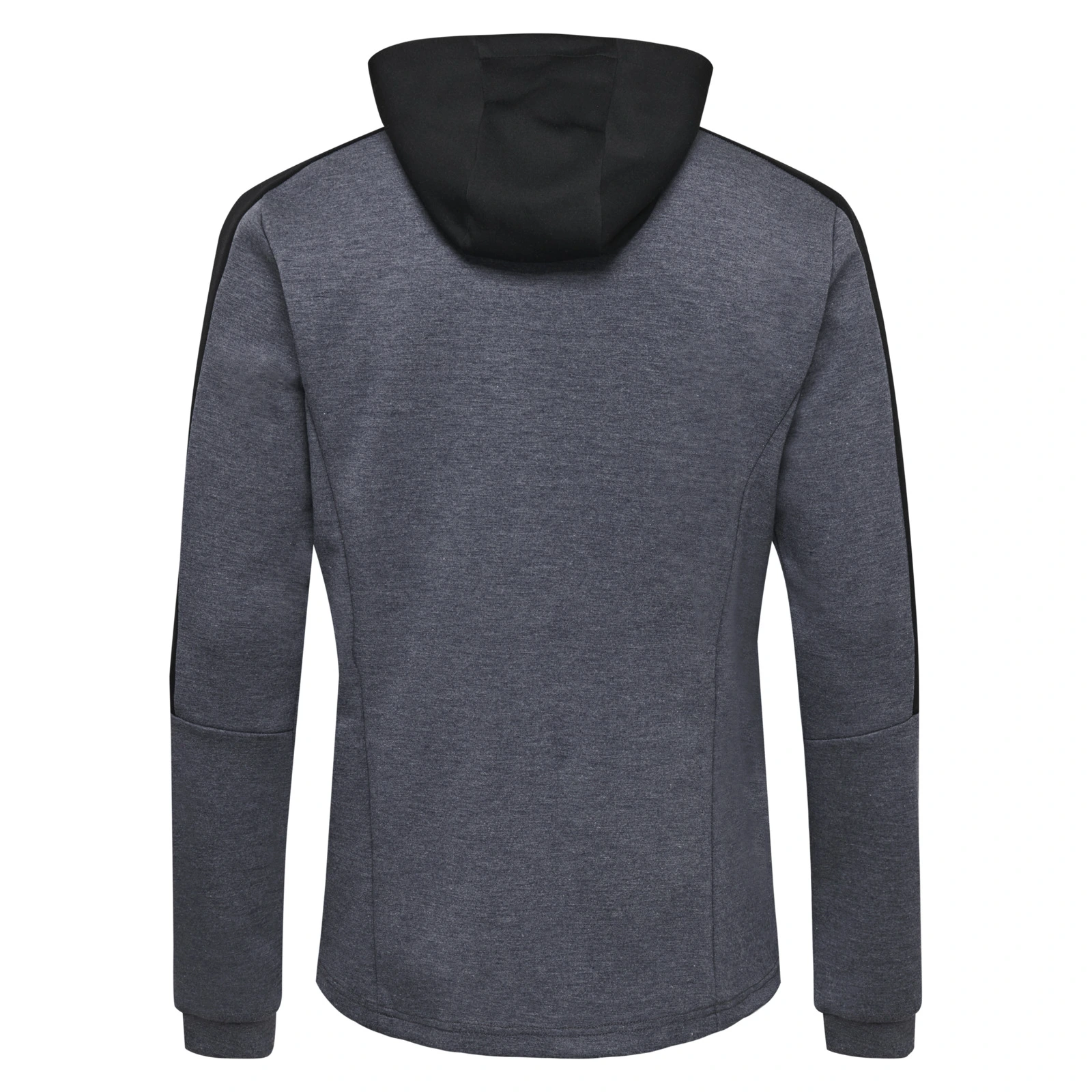 HUMMEL hmlTROPPER_ZIP_HOODIE 206271 2995 BLACK IRIS MELANGE