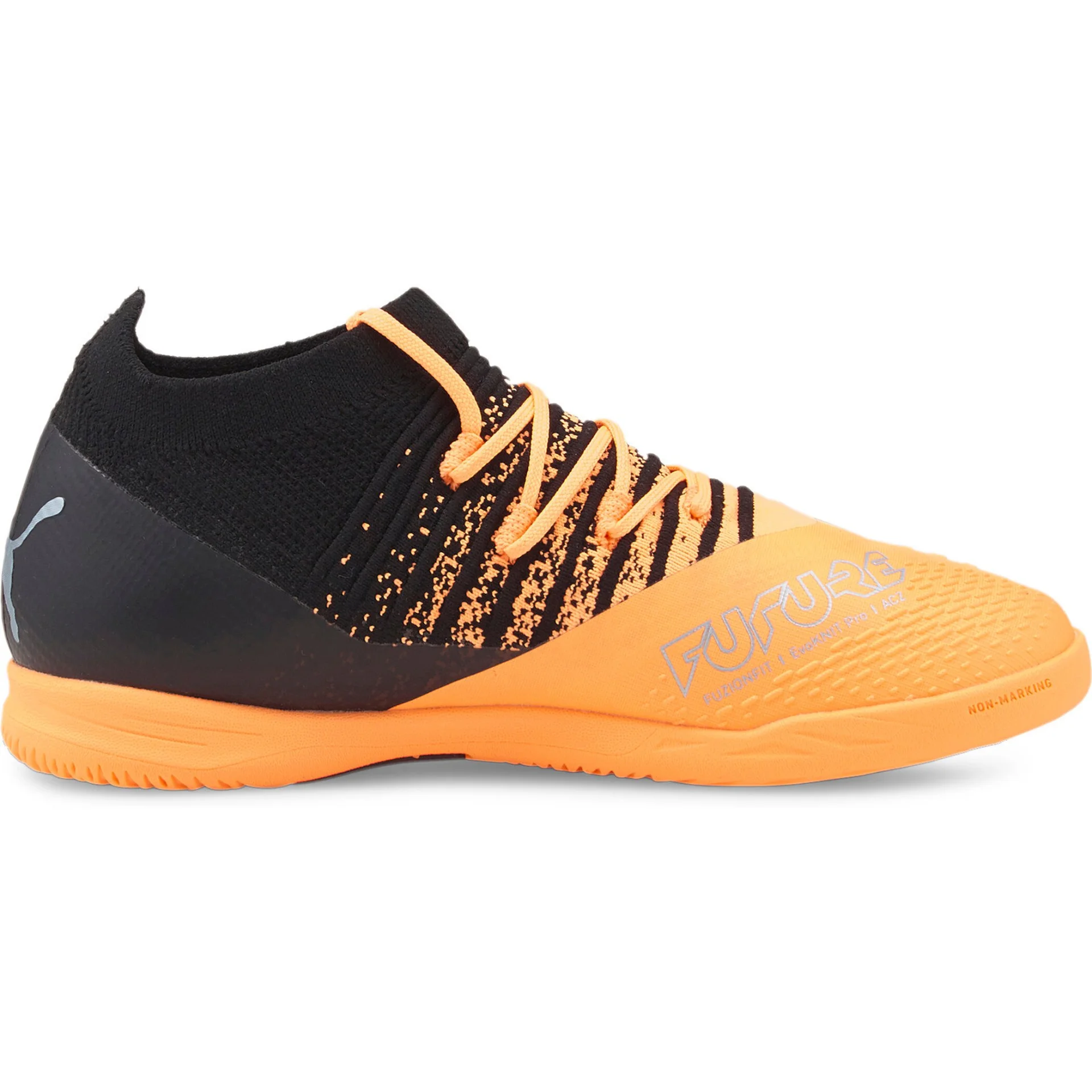 PUMA Kinder_Fussball_Hallenschuhe_FUTURE_Z_33_IT_Jr 106776 001 NEON CITRUS-DIAMOND SILVER