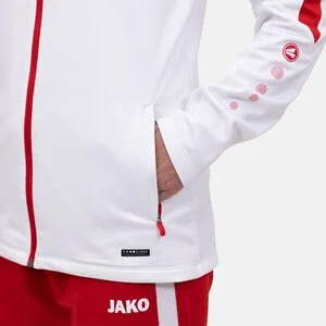 JAKO Damen_Sportanzug_Polyesterjacke_Power A4T023DA9323D 004 weiß/rot