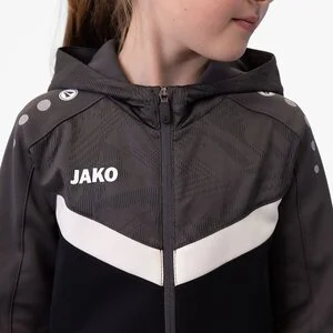 JAKO Kinder_Kapuzensweat_Kapuzenjacke_Iconic A4T027JU6824K 801 schwarz/anthrazit