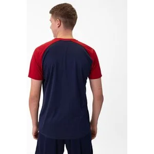JAKO Herren_Shirt_T_Shirt_Iconic A4T024HR6124 901 marine/chili rot