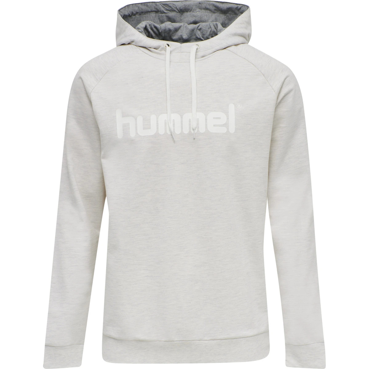 HUMMEL Fussball___Teamsport_Textil___Sweatshirts_Cotton_Logo_Hoody_Schwar 203511 9158 EGRET MELANGE