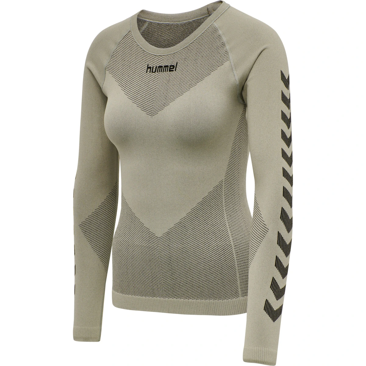 HUMMEL Damen_Hemd__FIRST_SEAMLESS_JERSEY_L_S_WOMAN 202645 2931 LONDON FOG