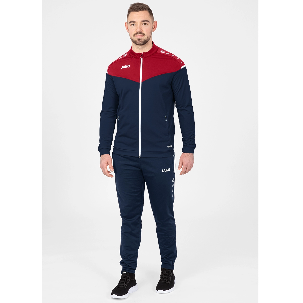 JAKO Kinder_Polyesterjacke_Champ_20 9320K 91 marine/chili rot
