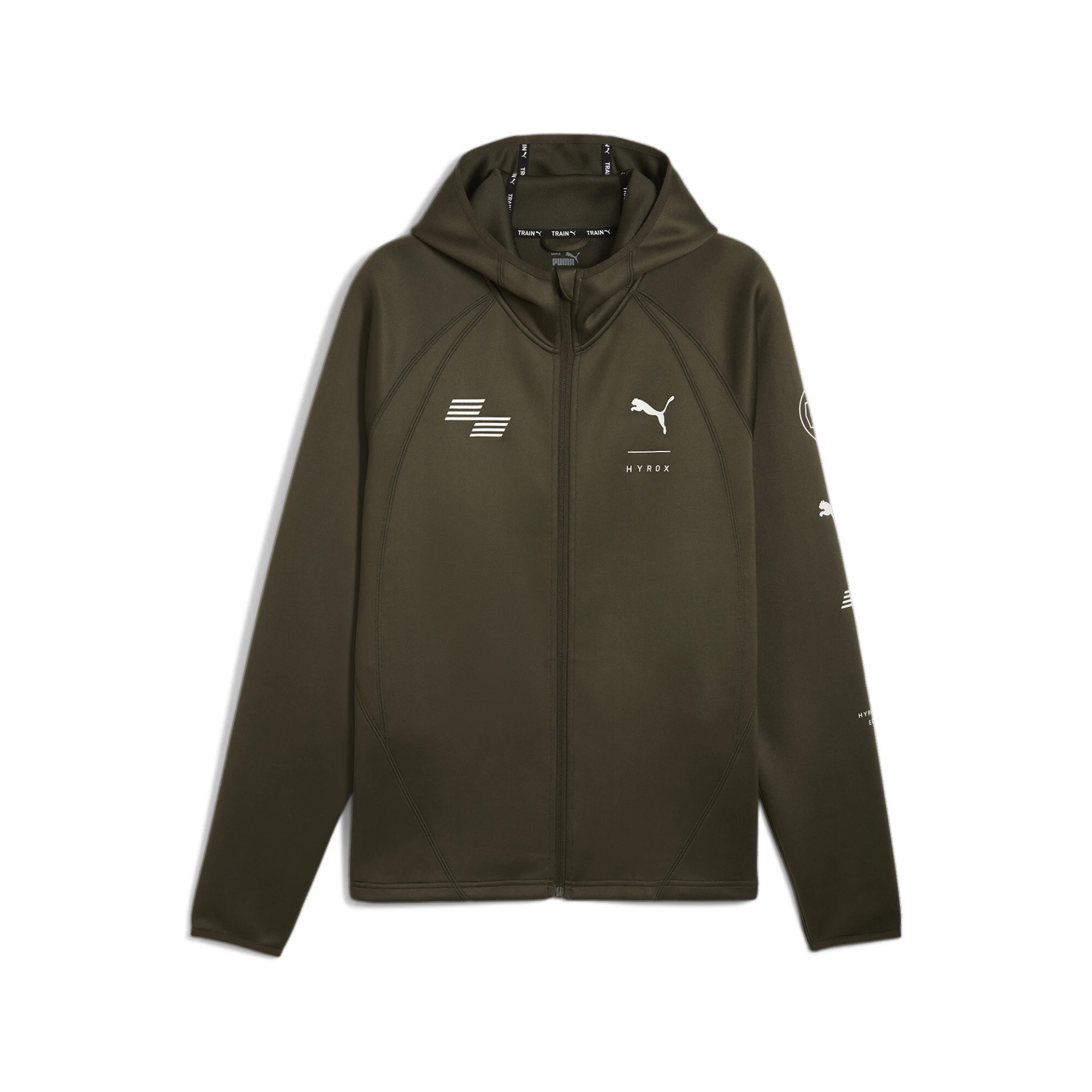 PUMA HYROX_x__Cloudspun_TechBL_Jacket 526920 070 DARK OLIVE