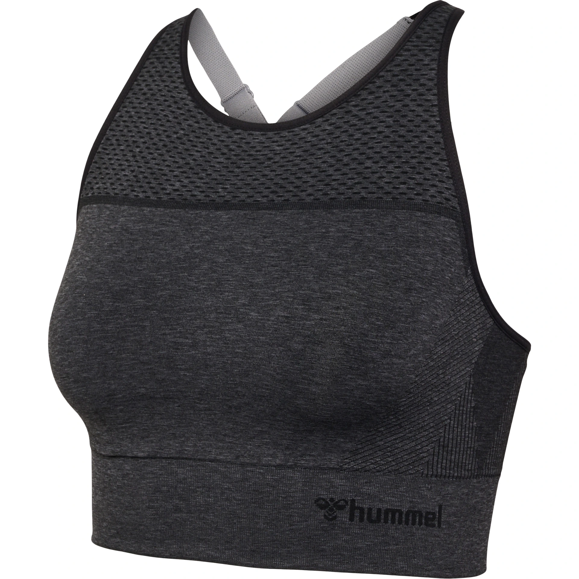 HUMMEL hmlMT_HANA_20_SEAMLESS_SPORTS_TOP___BLACK_MELANGE___S 219433 2508 BLACK MELANGE