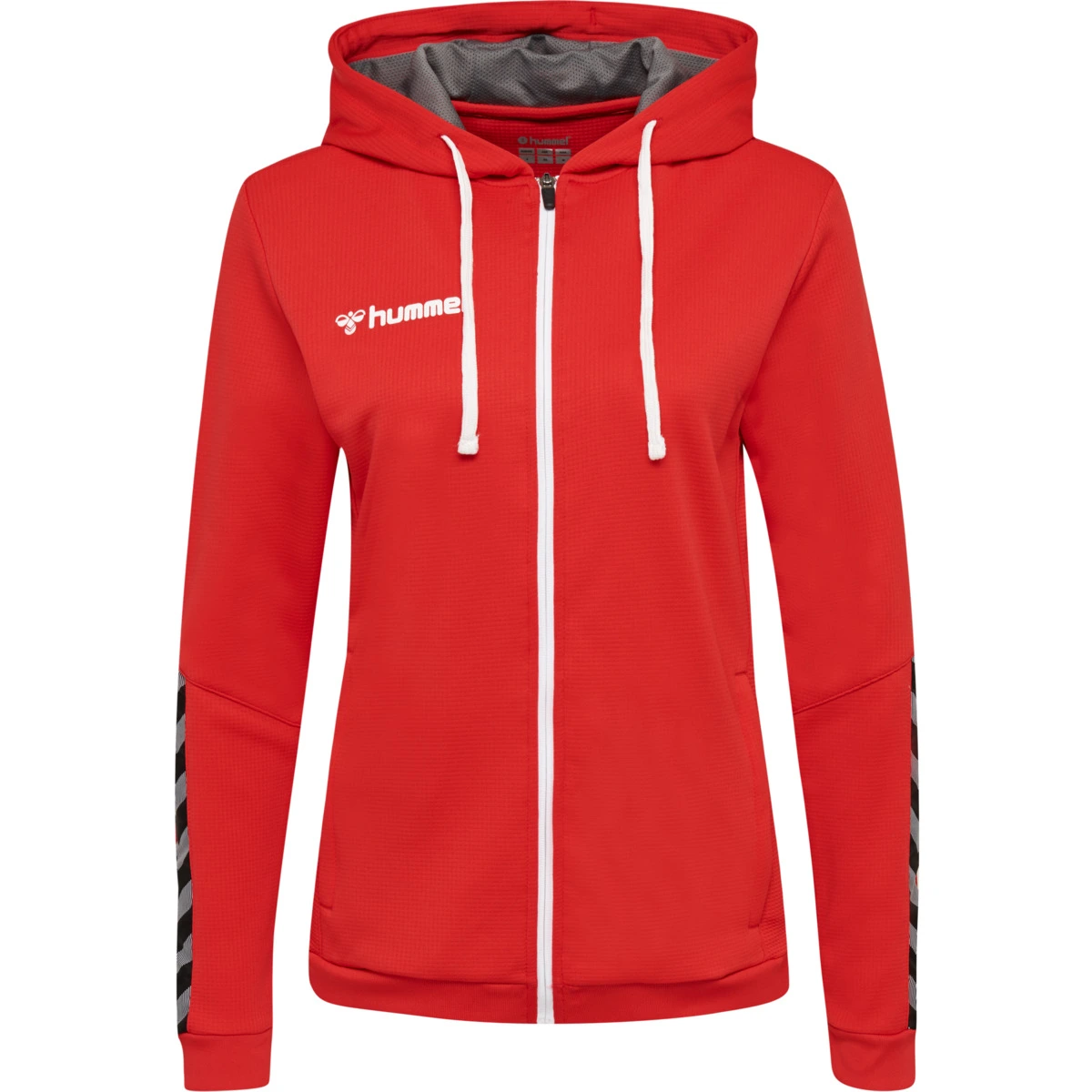 HUMMEL Damen_Kapuzensweat_hmlAUTHENTIC_POLY_ZIP 204939 3062 TRUE RED