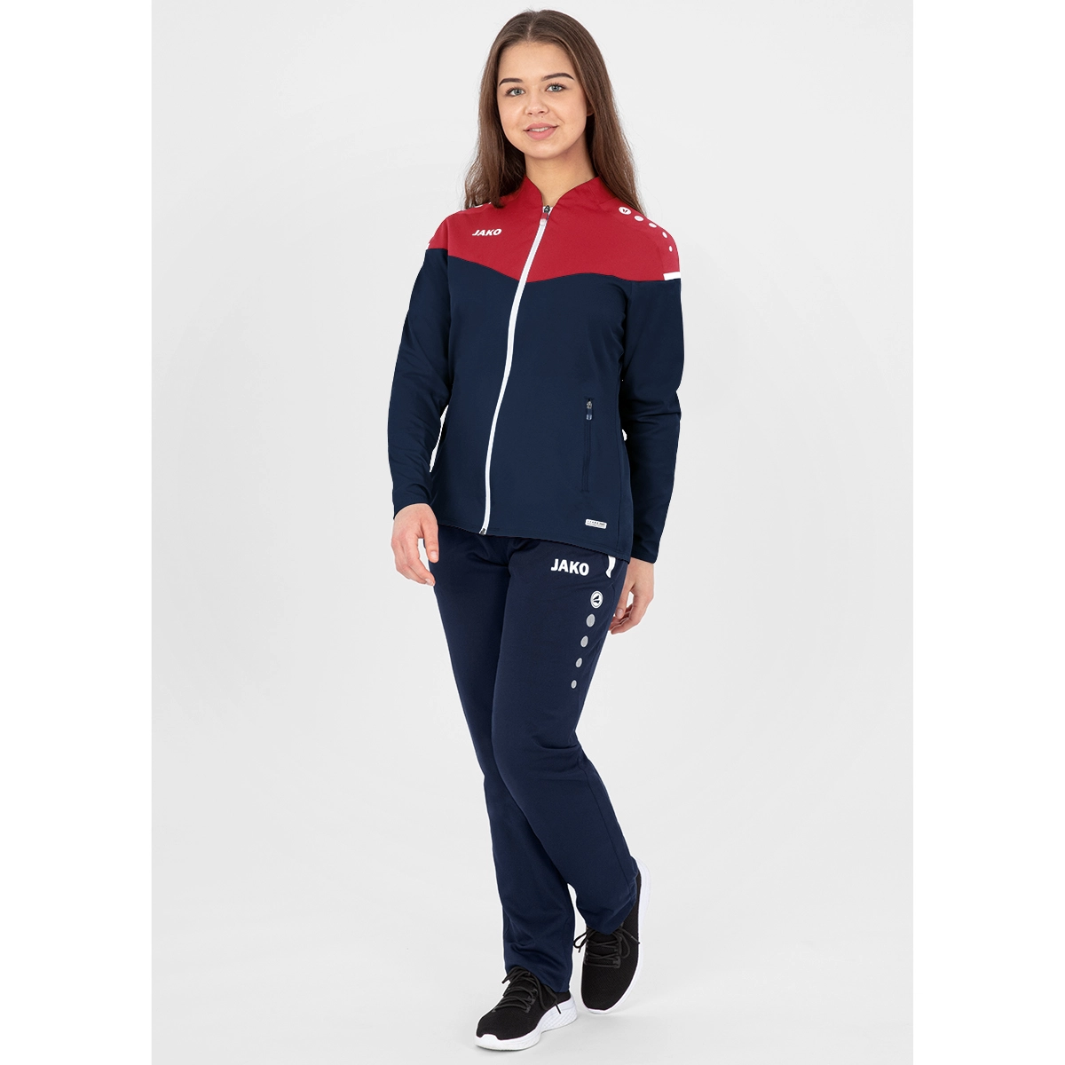 JAKO Herren_Praesentationsjacke_Champ_20 9820 91 marine/chili rot