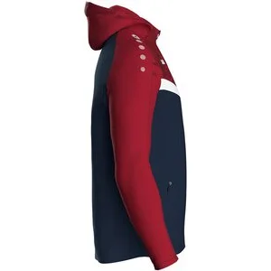 JAKO Herren_Kapuzensweat_Kapuzenjacke_Iconic A4T024HR6824 901 marine/chili rot