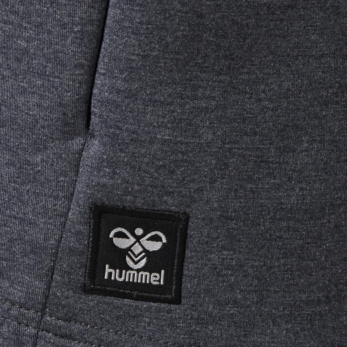 HUMMEL hmlTROPPER_ZIP_HOODIE 206271 2995 BLACK IRIS MELANGE