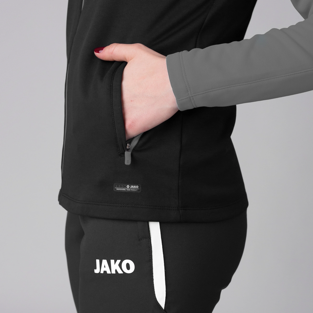 JAKO Kapuzenjacke_Performance 6822K 804 schwarz/anthra light