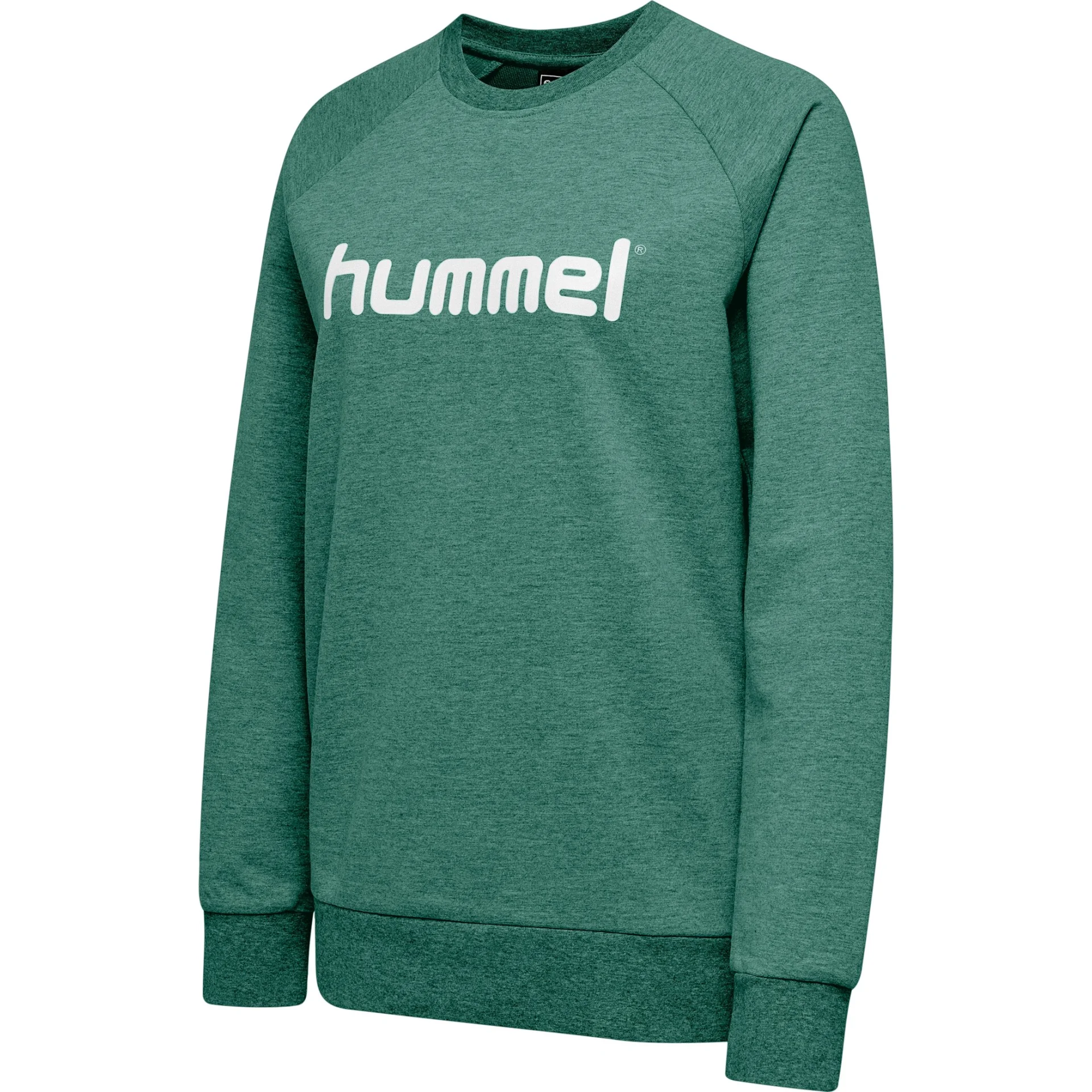 HUMMEL Damen_Sweatshirt_HMLGO_COTTON_LOGO 203519 6140 EVERGREEN