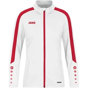 JAKO Damen_Sportanzug_Polyesterjacke_Power A4T023DA9323D 004 weiß/rot