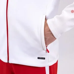 JAKO Herren_Kapuzensweat_Kapuzenjacke_Power A4T023HR6823 004 weiß/rot