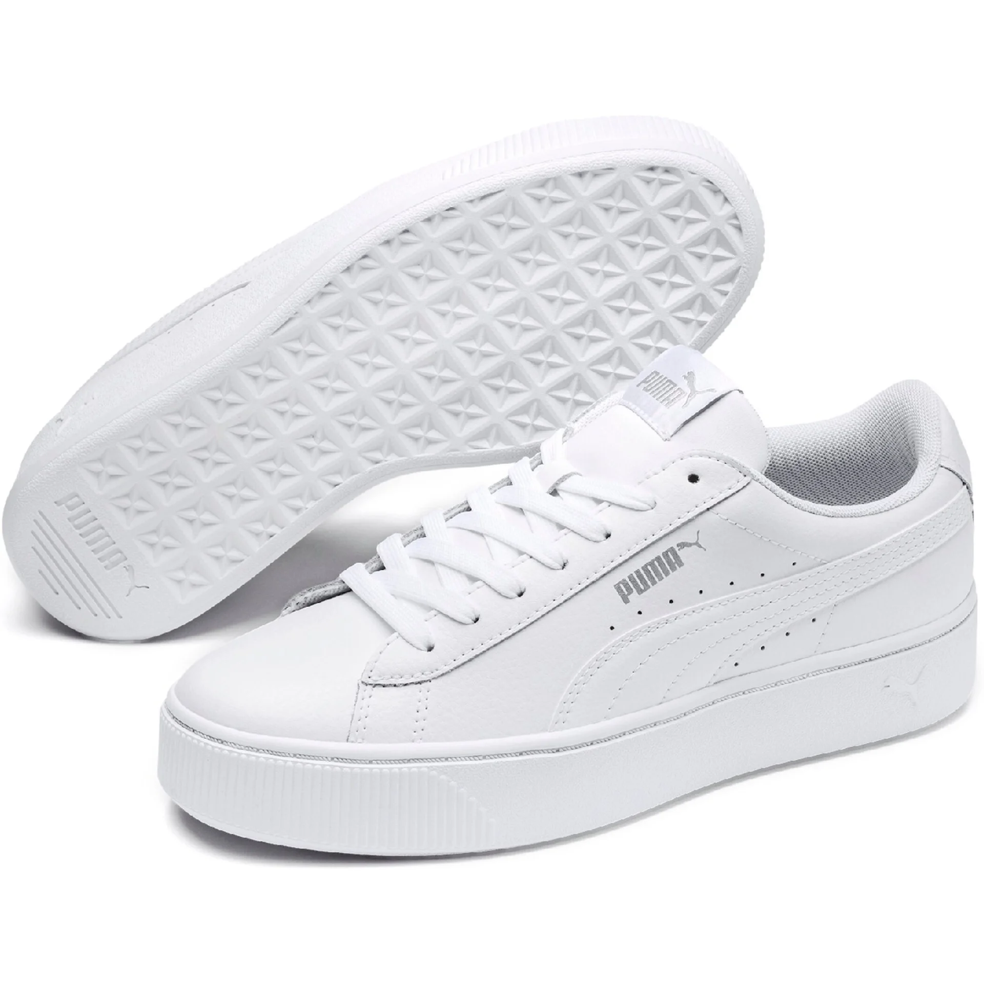 PUMA Damen_Sneaker_Vikky_Stacked_L 369143 002 PUMA WHITE-PUMA WHITE