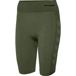 HUMMEL Damen_Tight_hmlCLEA_SEAMLESS_CYCLING_SHORTS 211761 6159 CLIMBING IVY/BEETLE MELAN