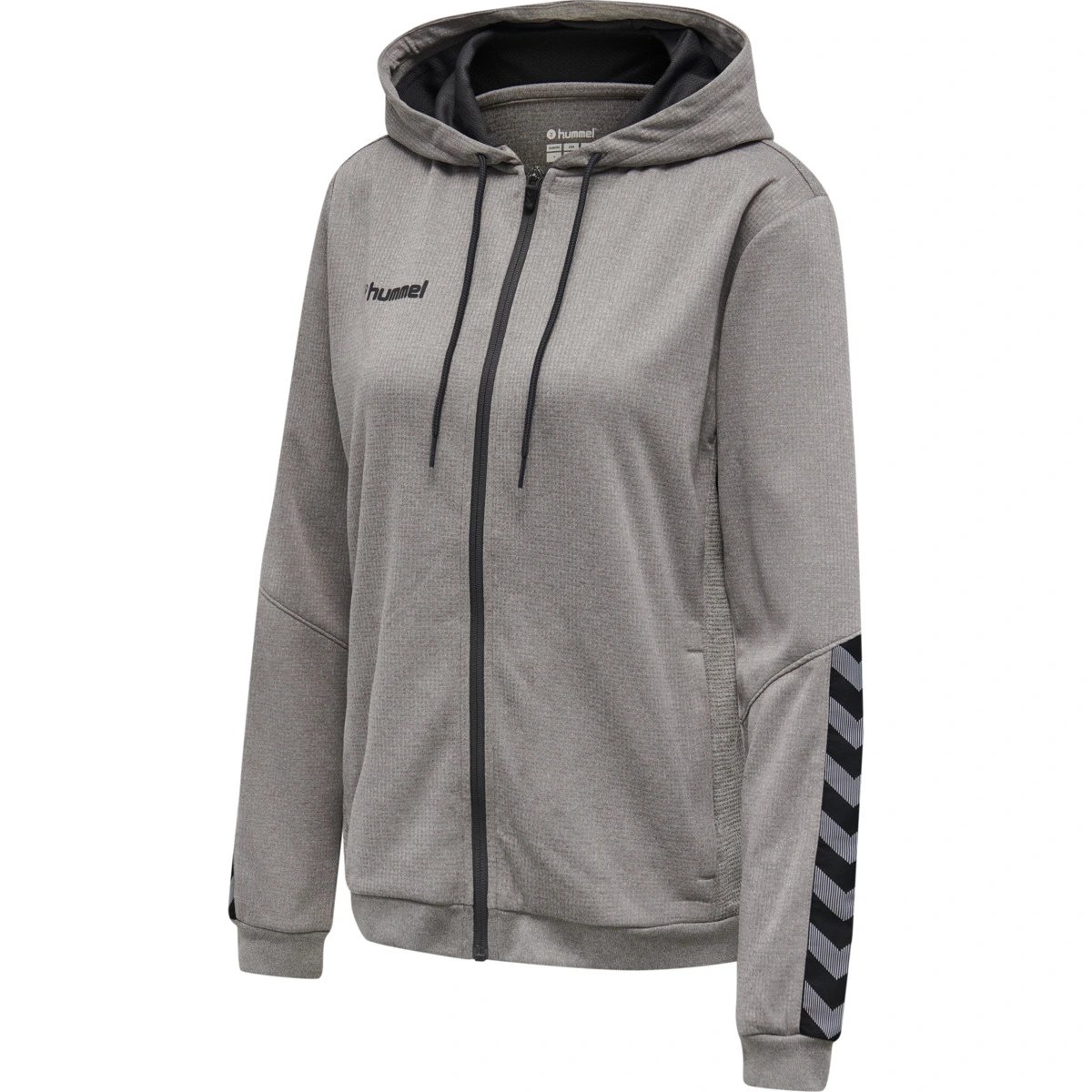 HUMMEL Damen_Kapuzensweat_hmlAUTHENTIC_POLY_ZIP 204939 2006 GREY MELANGE