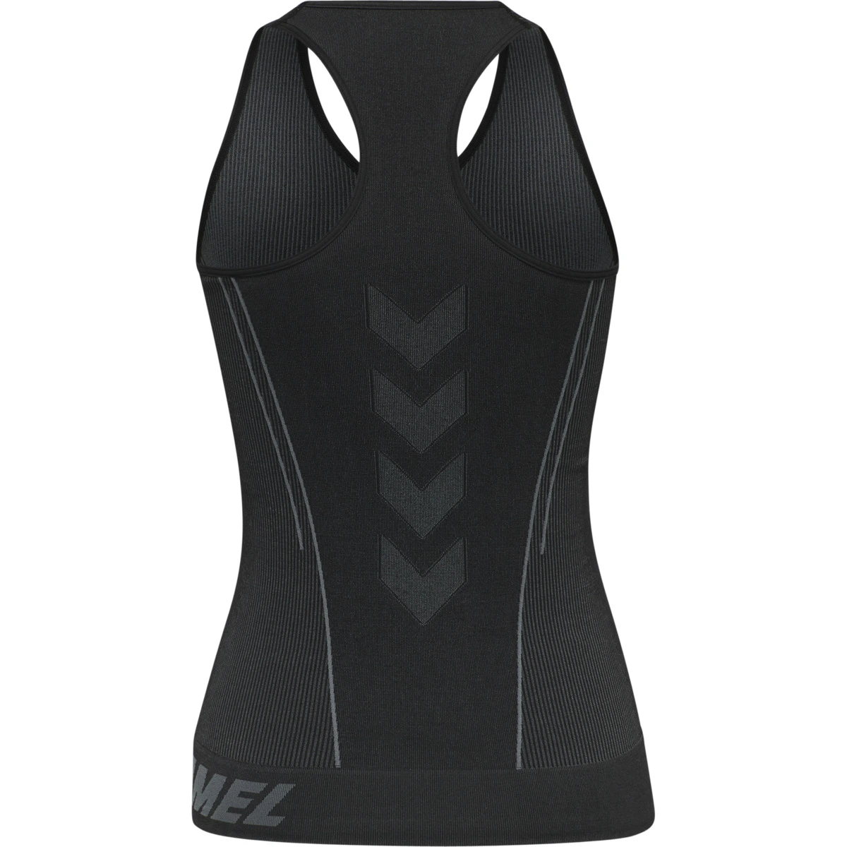 HUMMEL HUMMEL_Damen_Shirt_hmlTE_CHRISTEL_SEAMLESS_TOP 213754 1038 BLACK/ASPHALT MELANGE