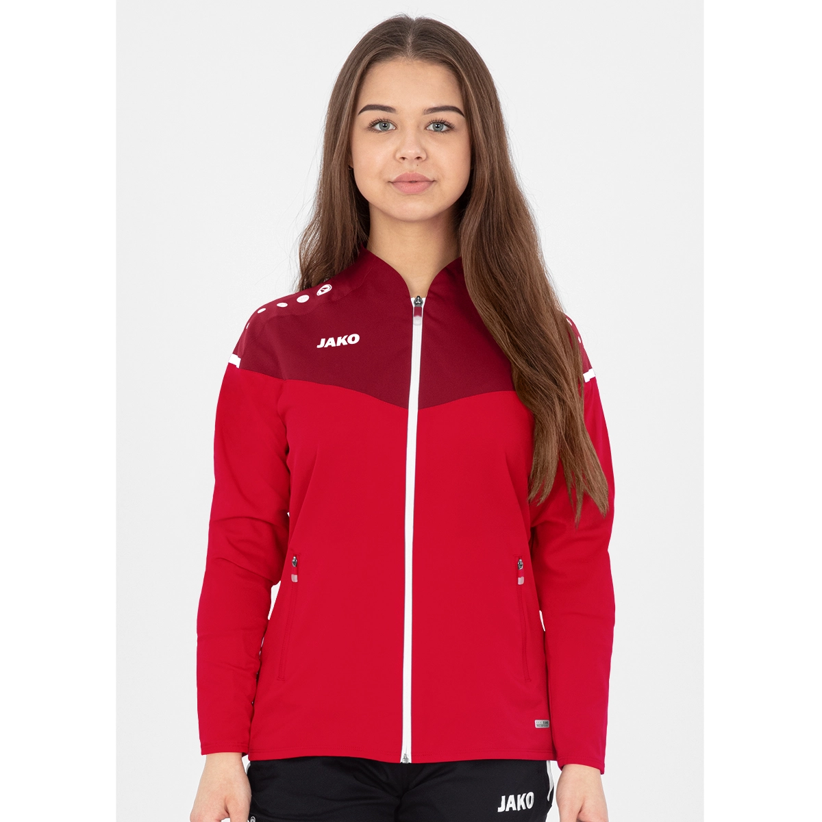 JAKO Damen_Praesentationsjacke_Champ_20 9820D 01 rot/weinrot