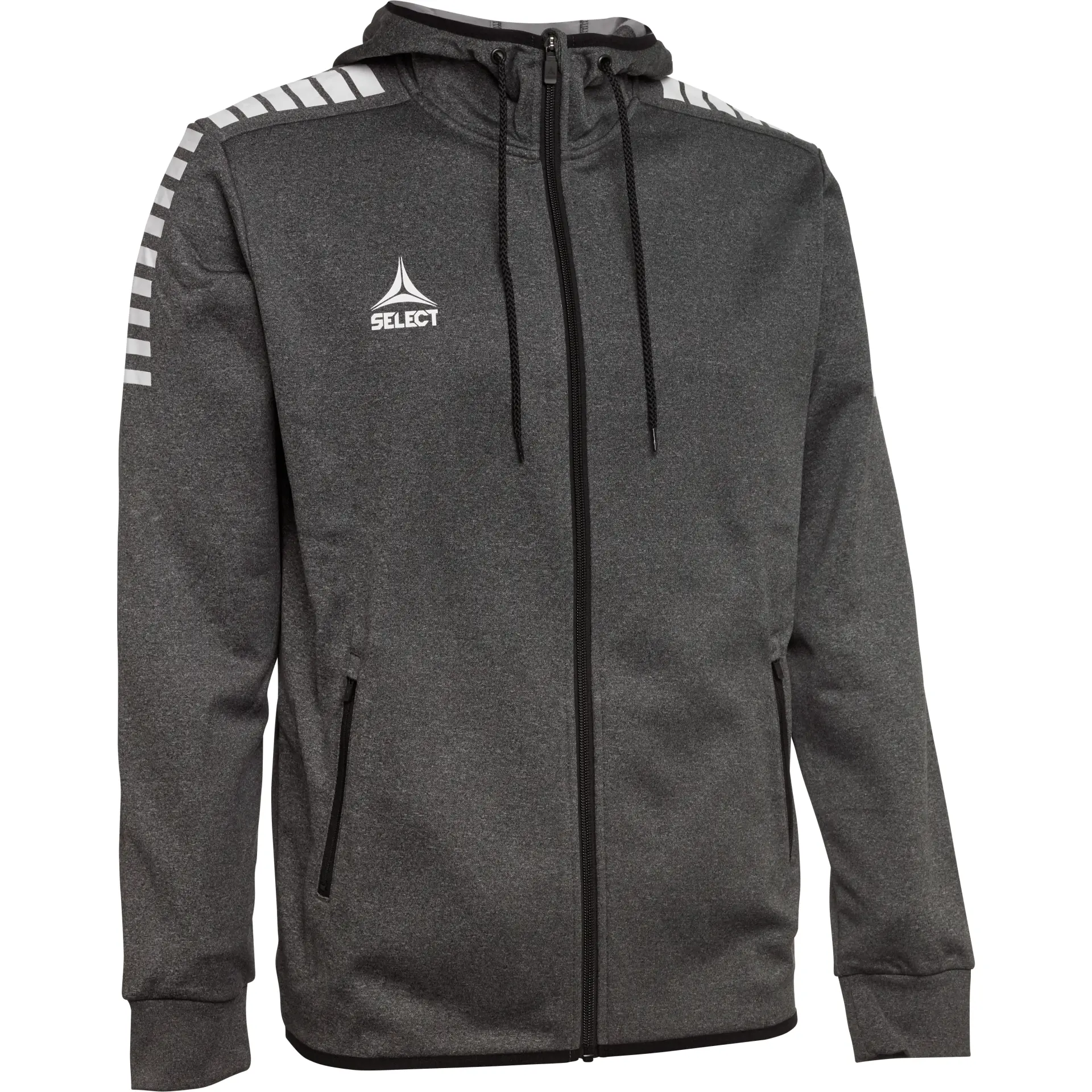 SELECT Monaco_Kapuzenjacke 62011 990 grau weiss