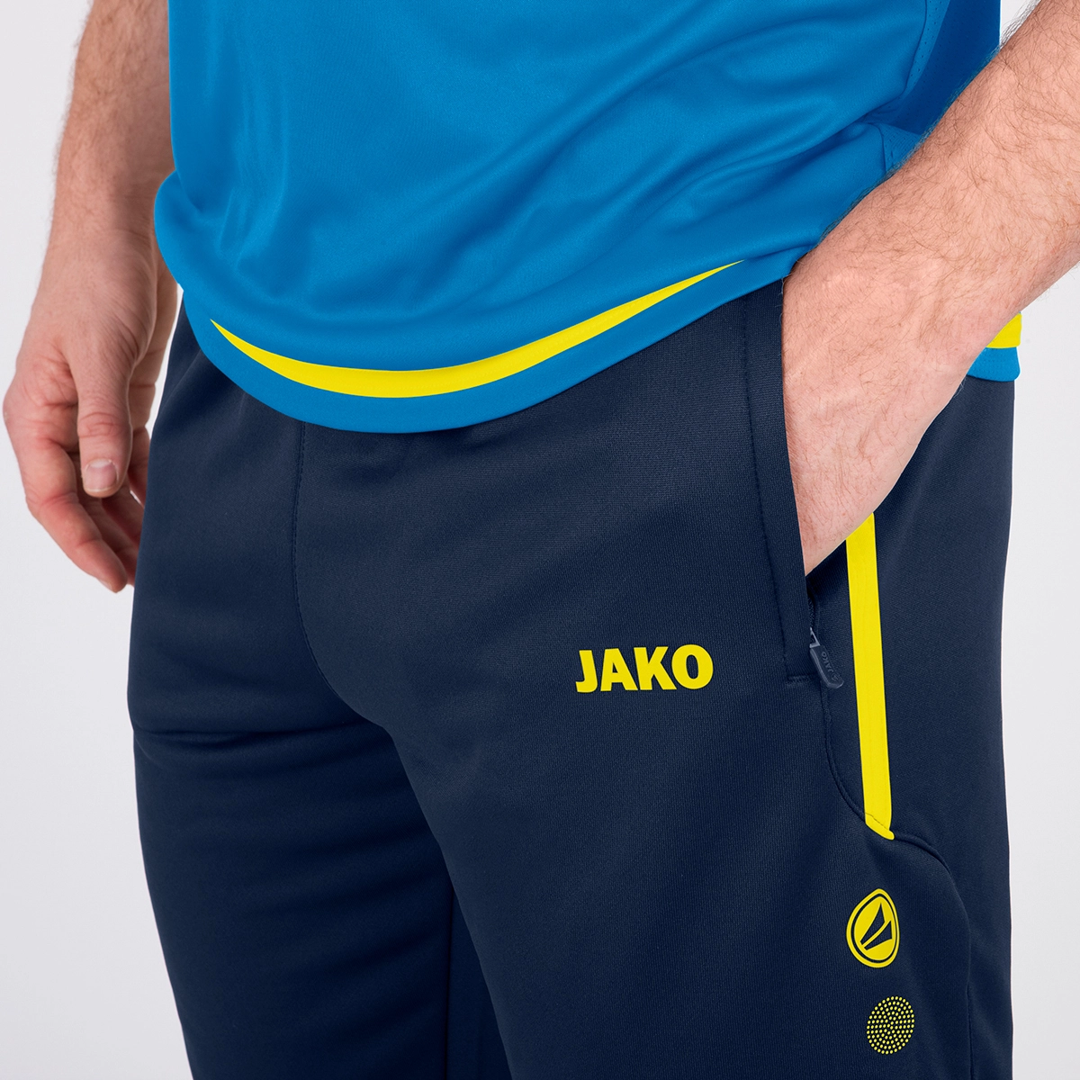 JAKO Kinder_Trainingshose_Active 8495K 89 marine/neongelb