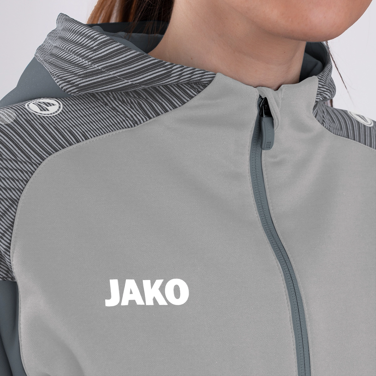 JAKO Kapuzenjacke_Performance 6822 845 soft grey/steingrau