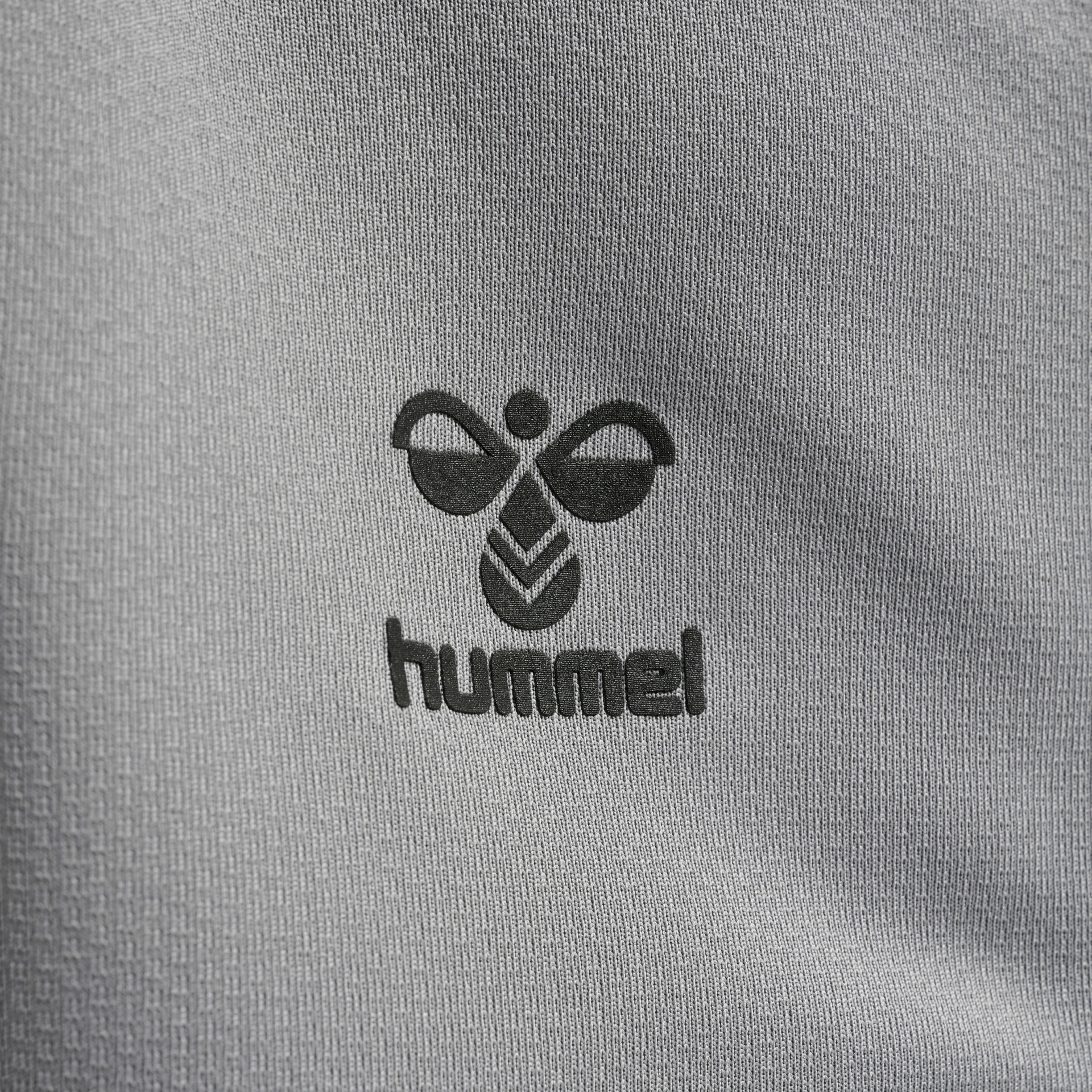 HUMMEL hmlLEAD_ZIP_POLY_HOODIE_KIDS 207412 2006 GREY MELANGE