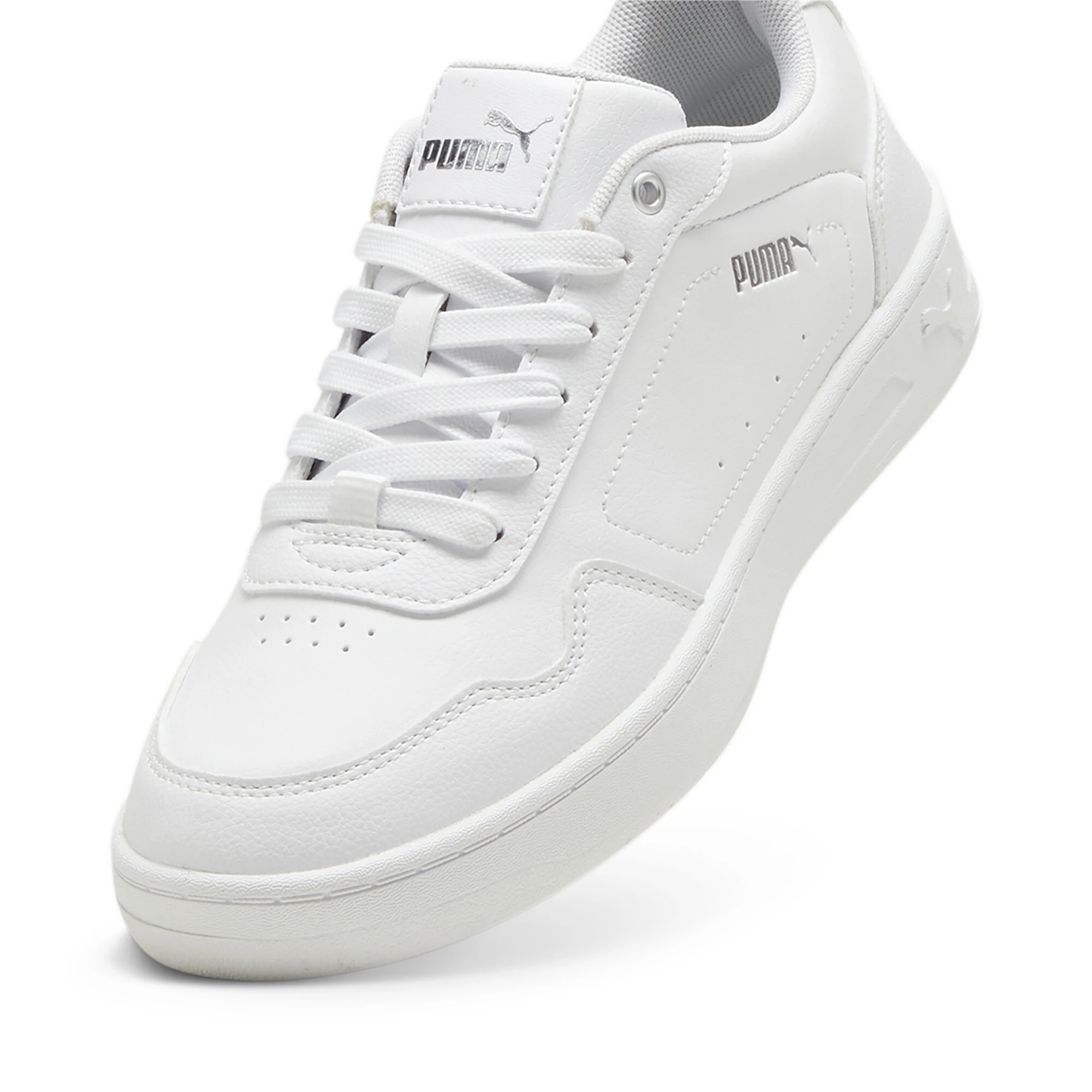 PUMA Court_Classy 395021 001 PUMA WHITE-PUMA SILVER