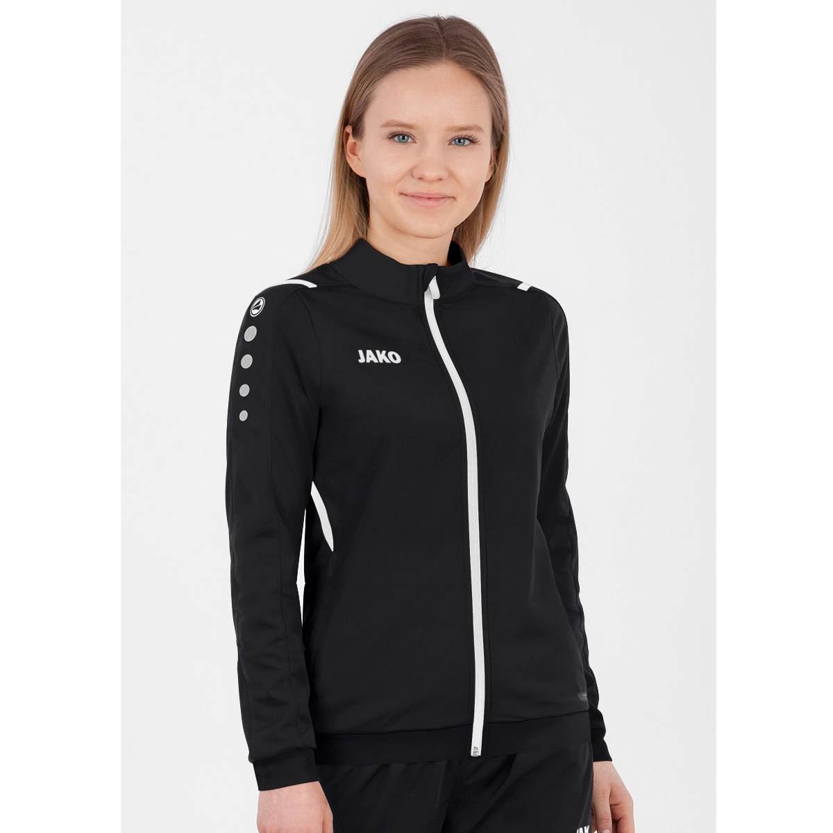 JAKO Polyesterjacke_Challenge 9321K 802 schwarz/weiß